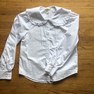H&M Peter Pan Ruffle Collar Blouse